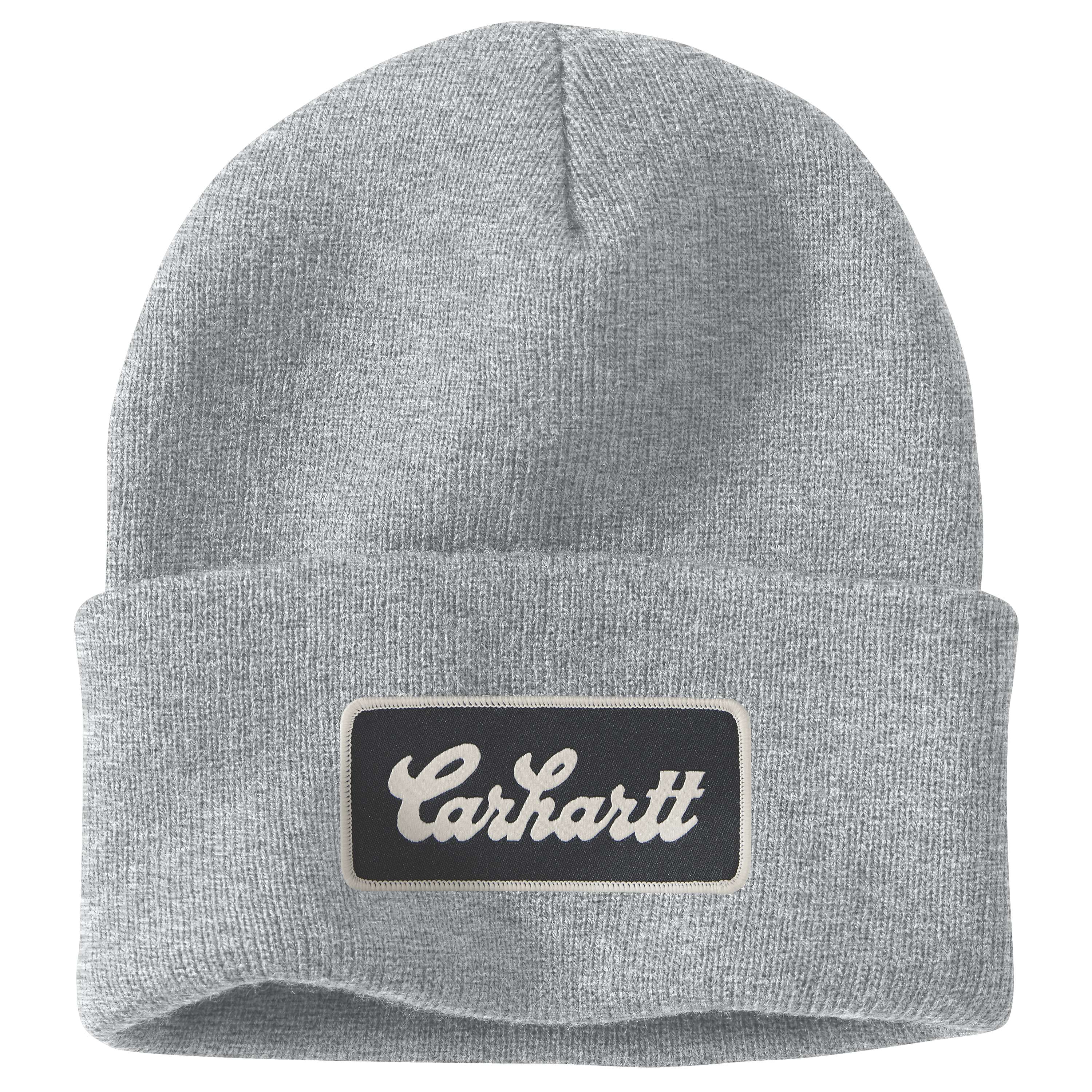 Additional thumbnail 1 of Knit Cuffed Script Patch Beanie