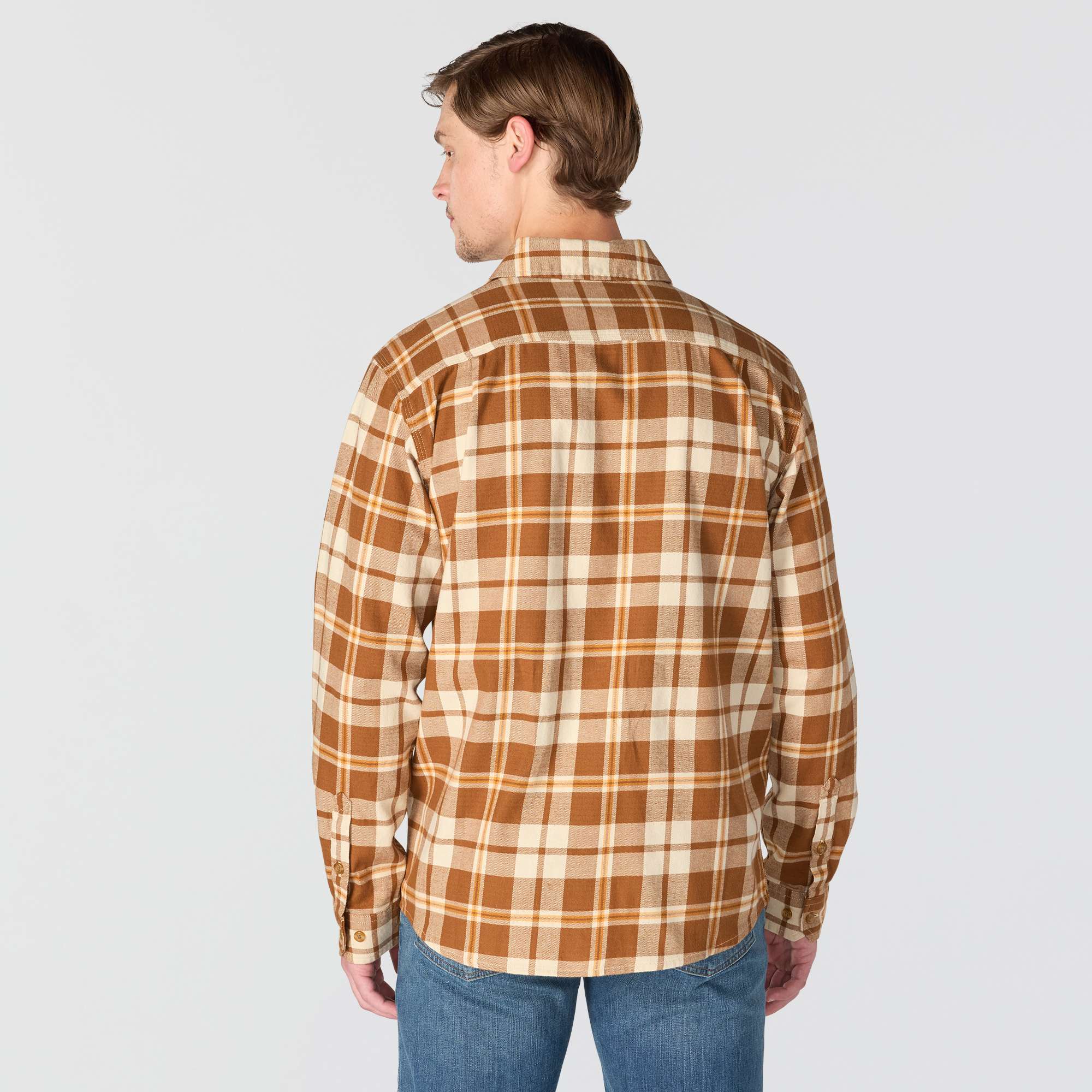 Additional thumbnail 3 of Chemise à carreaux à manches longues décontractée en flanelle mi-épaisse Rugged Flex™