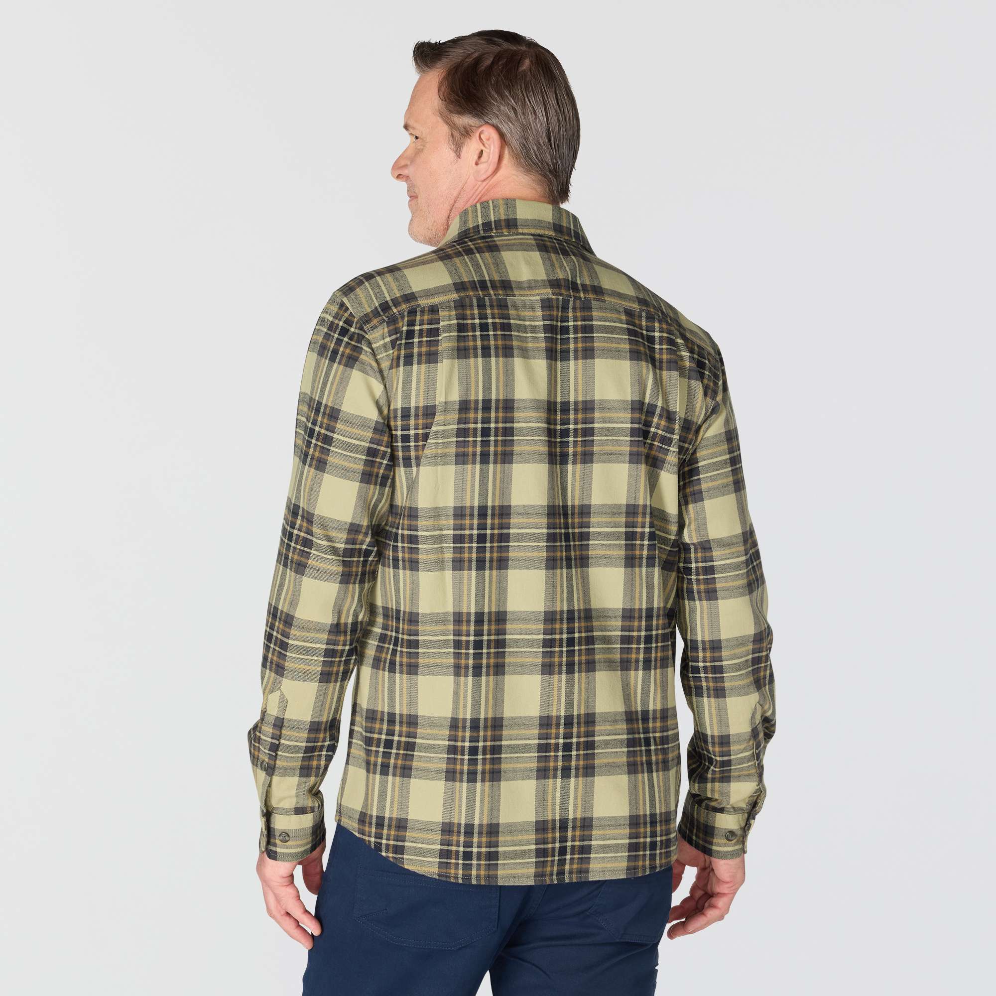 Additional thumbnail 4 of Chemise à carreaux à manches longues décontractée en flanelle mi-épaisse Rugged Flex™