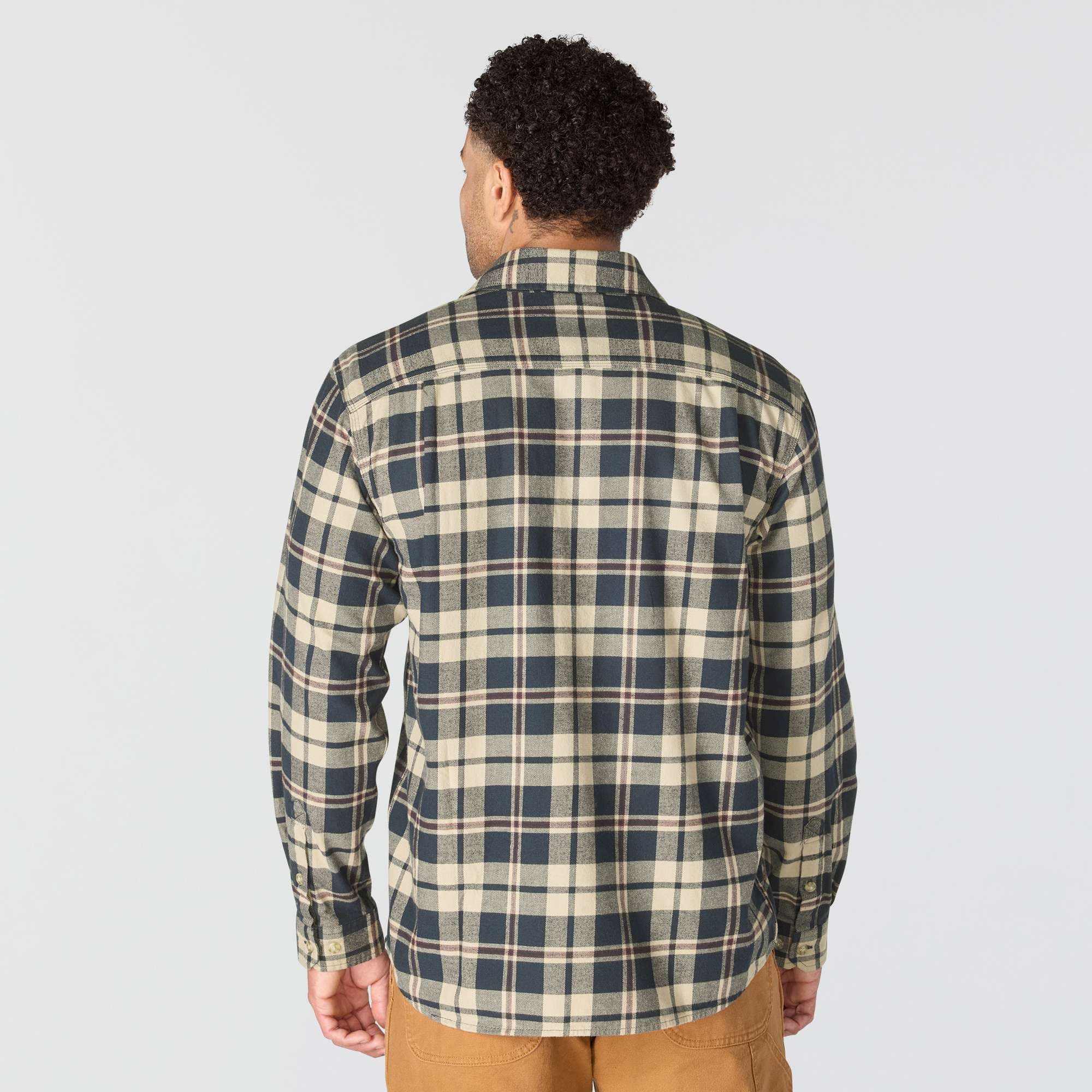 Additional thumbnail 6 of Chemise à carreaux à manches longues décontractée en flanelle mi-épaisse Rugged Flex™