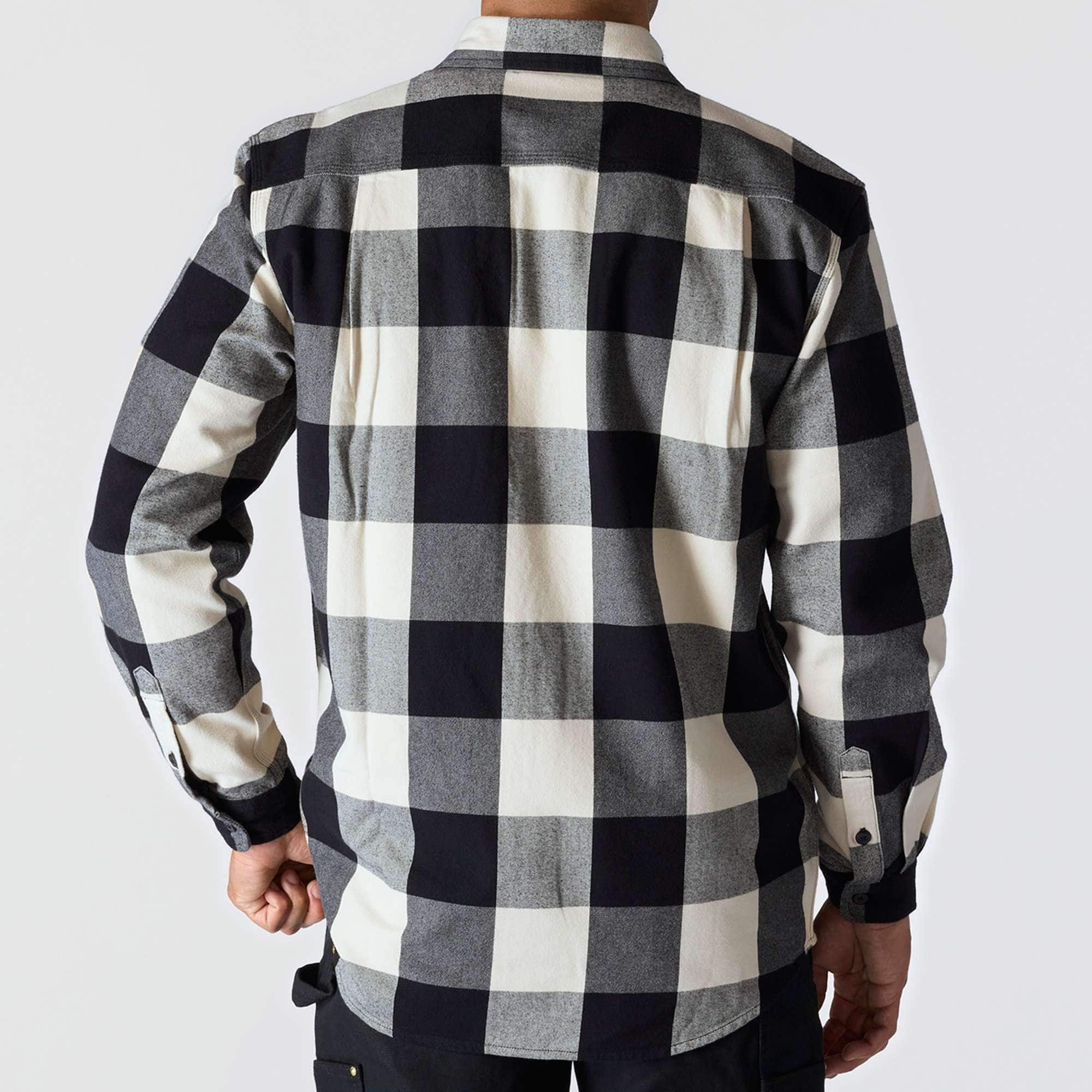 Additional thumbnail 3 of Loose Fit Heavyweight Flannel Long-Sleeve Plaid Shirt