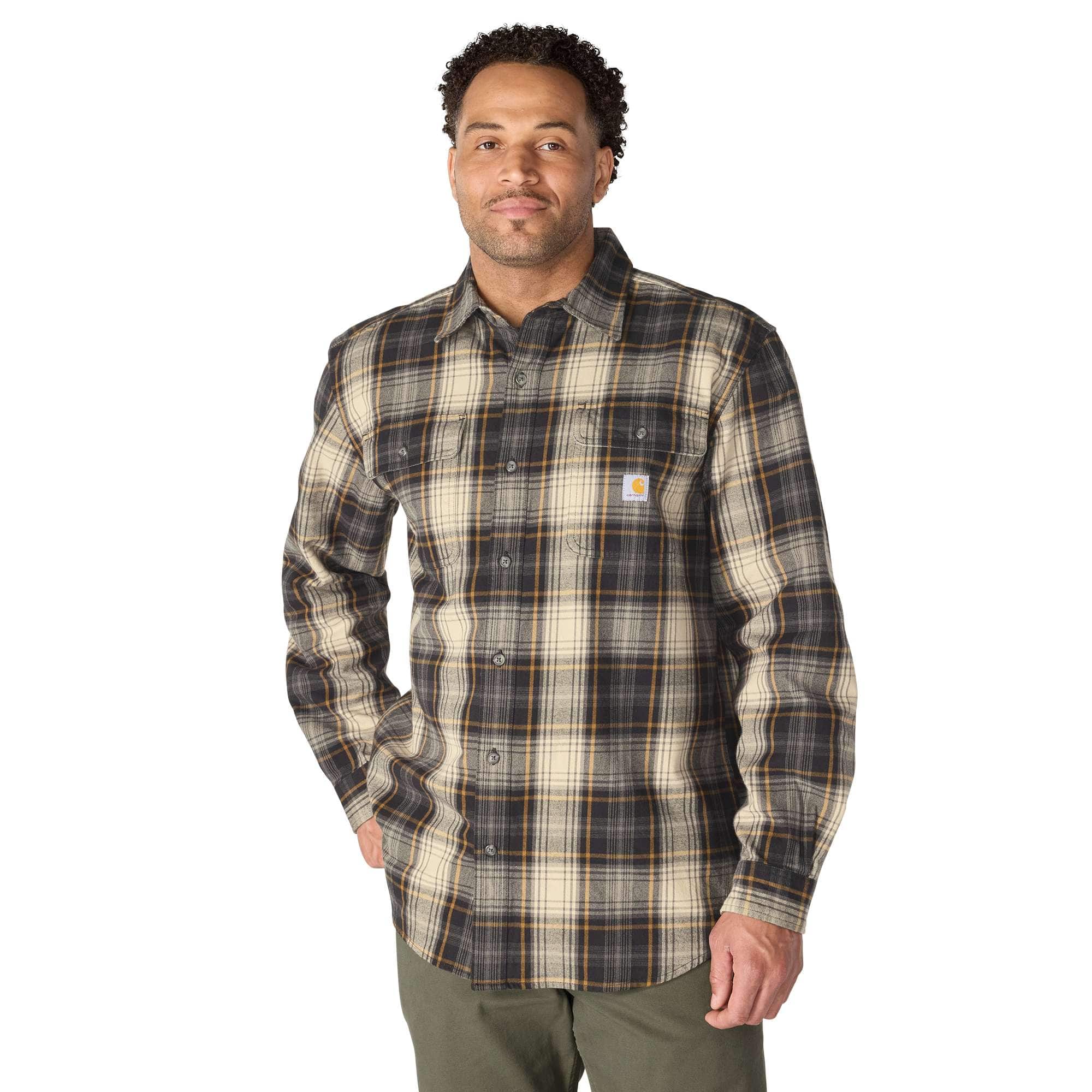 Carhartt Camicia pesante di flanella a quadri fit a maniche lunghe loose