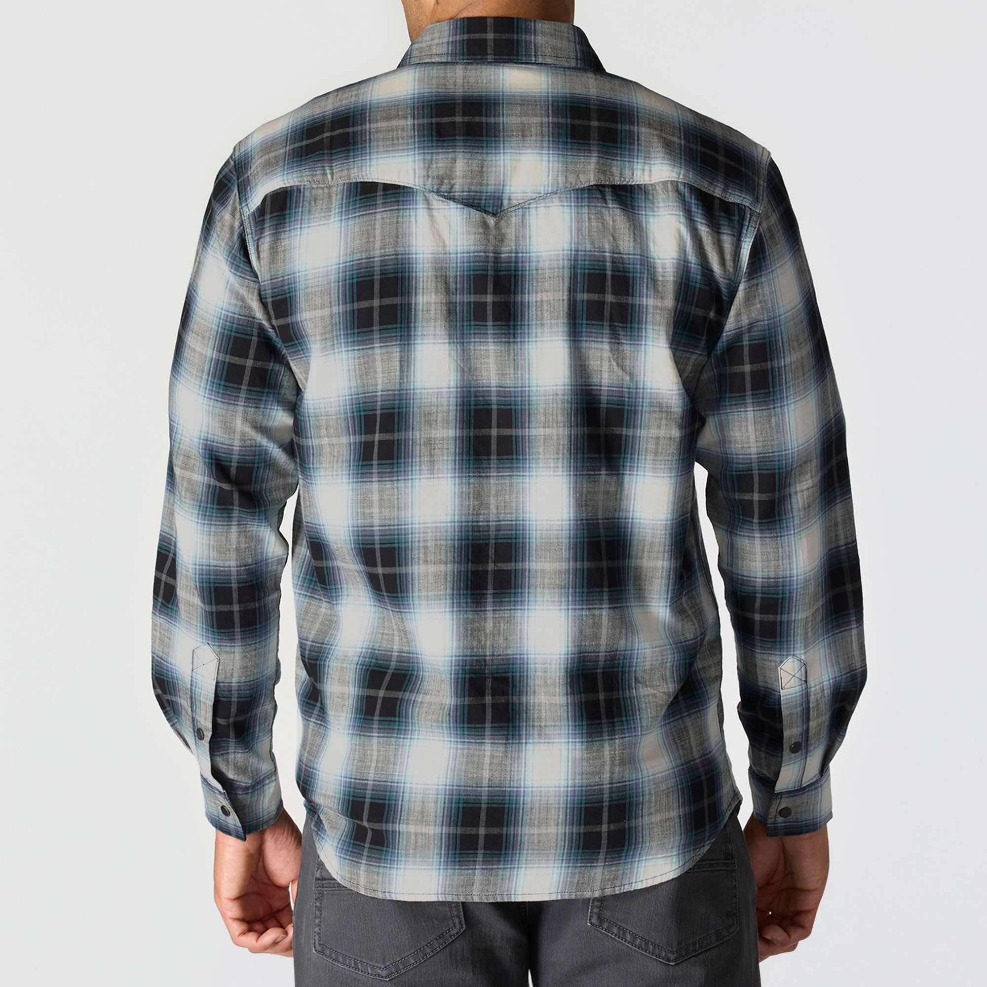 Additional thumbnail 2 of Montana Rugged Flex™ Relaxed Fit Lightweight Long-Sleeve Snap-Front Plaid Shirt