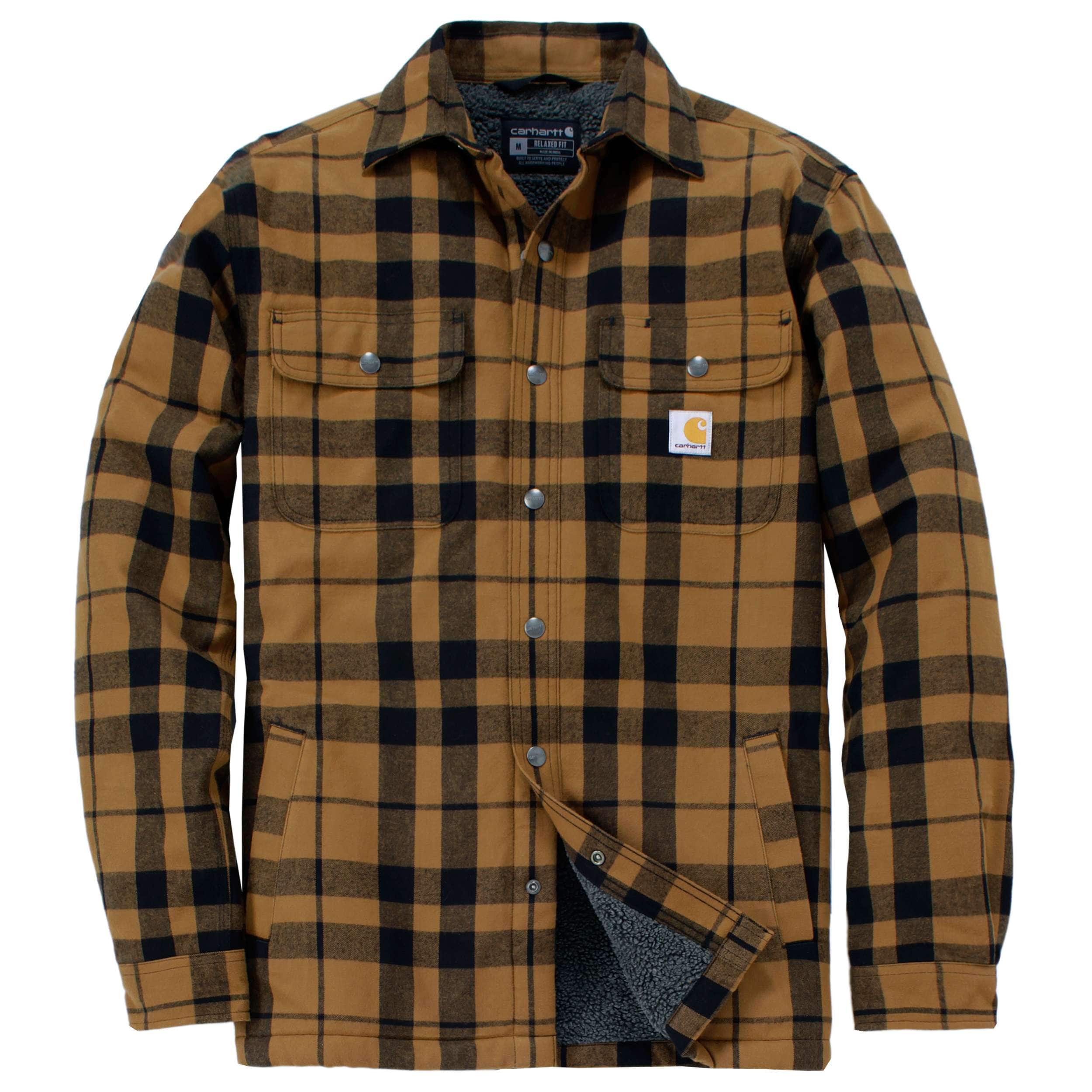 Additional thumbnail 1 of Relaxed Fit Flannel Sherpa-Lined Shirt Jac