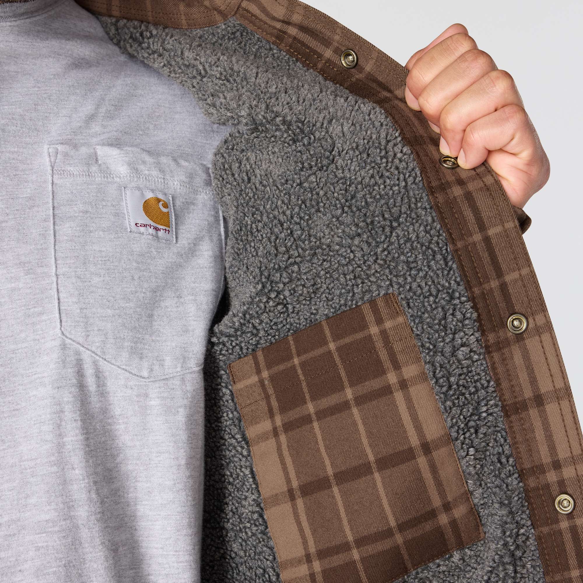Additional thumbnail 8 of Relaxed Fit Flannel Sherpa-Lined Shirt Jac