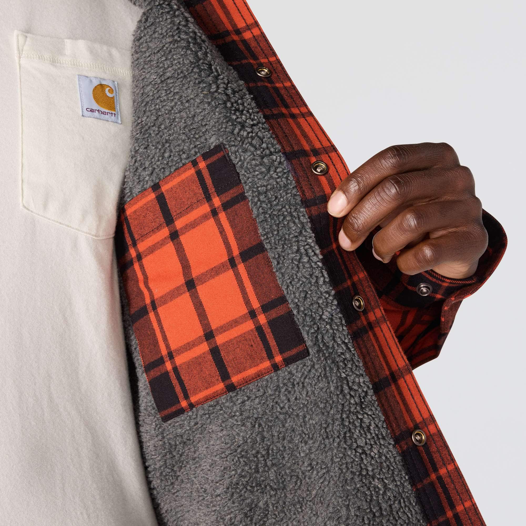 Additional thumbnail 9 of Relaxed Fit Flannel Sherpa-Lined Shirt Jac