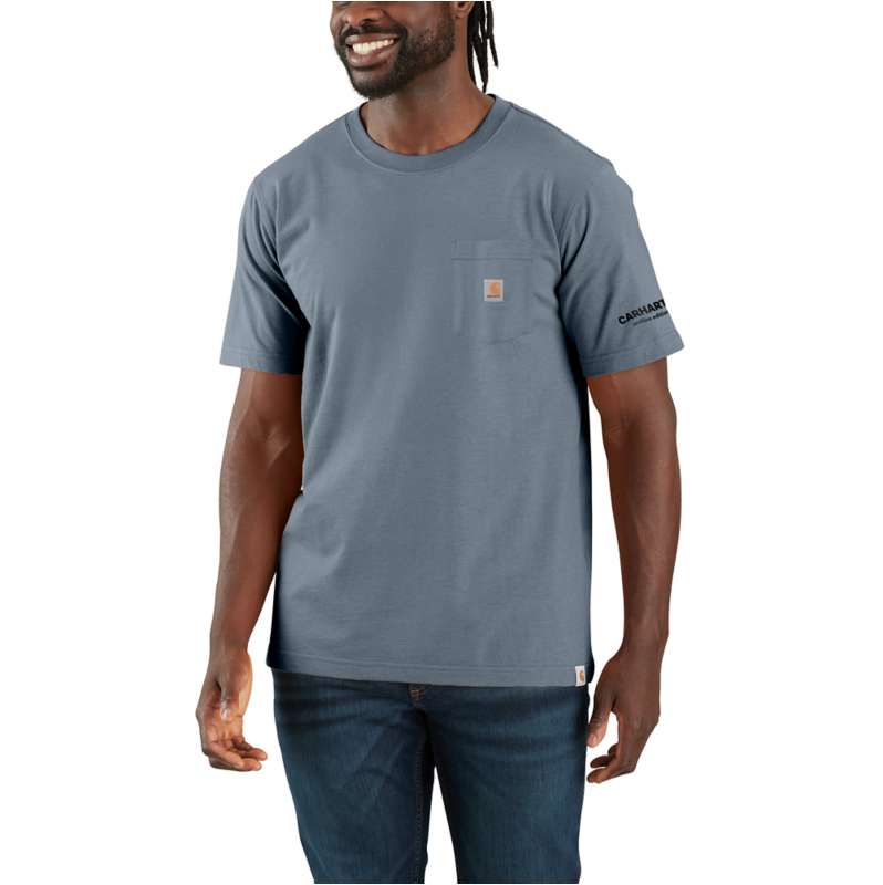 Carhartt  Light Faded Navy Relaxed Fit Lightweight Short-Sleeve Active Jac Graphic T-Shirt