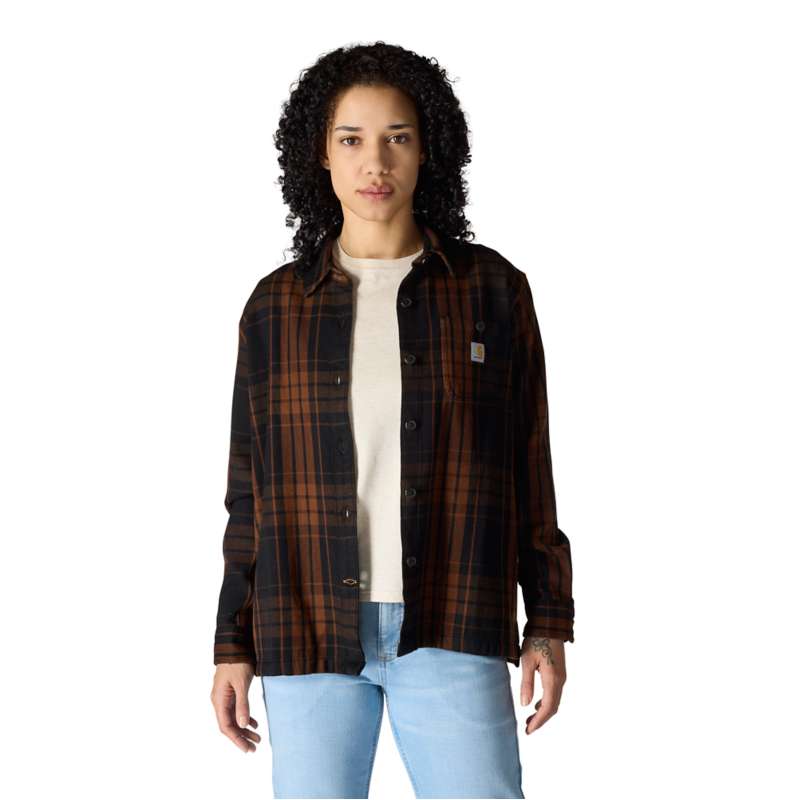 Carhartt  Black TENCEL™ Fiber Series Loose Fit Twill Plaid Shirt