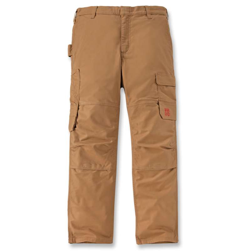 Carhartt  Carhartt Brown FR Relaxed Straight Steel Rugged Flex™ Canvas Multi-Norm Double-Front Multi-Cargo Trousers