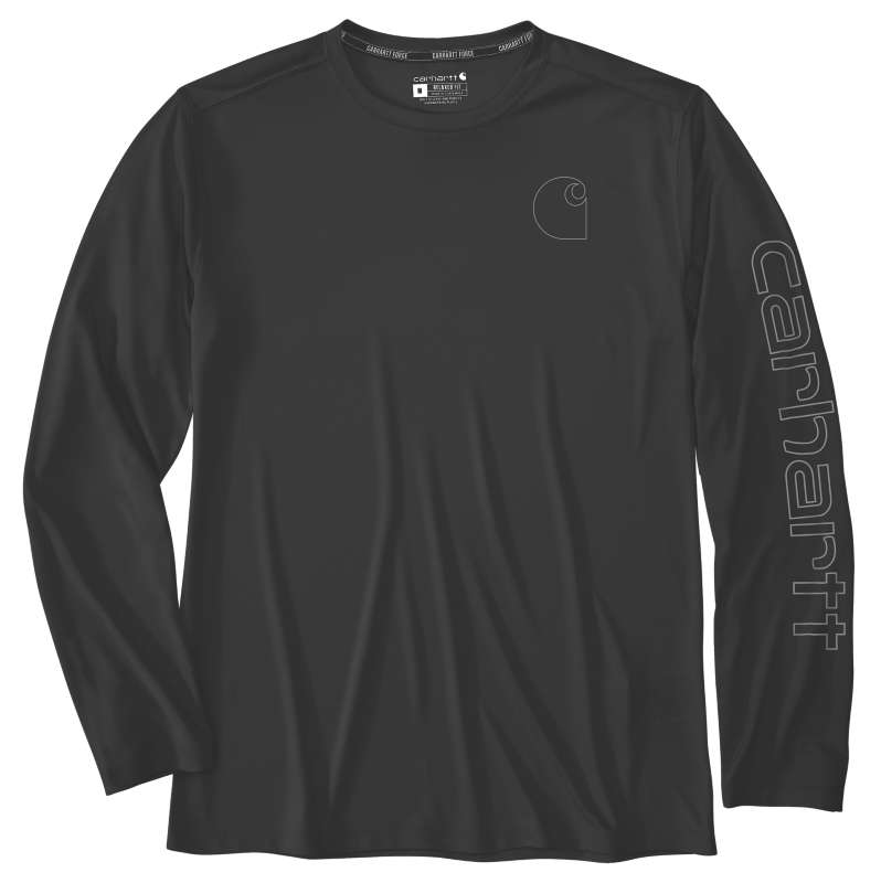 Carhartt  Black Force Sun Defender™ Lightweight Long-Sleeve Logo Graphic T-Shirt