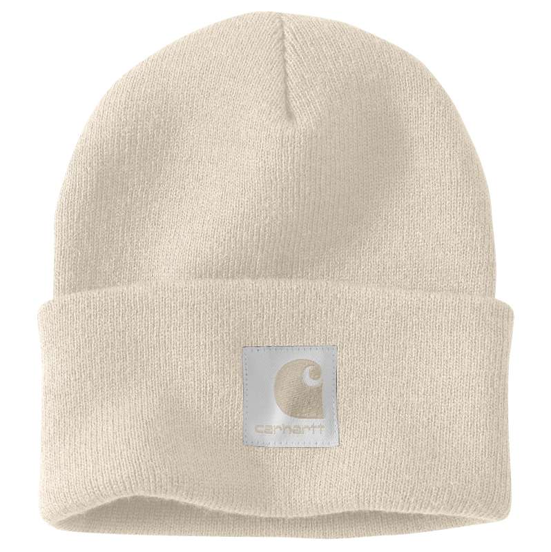 Carhartt  Oat Milk Bonnet à revers doublé de satin