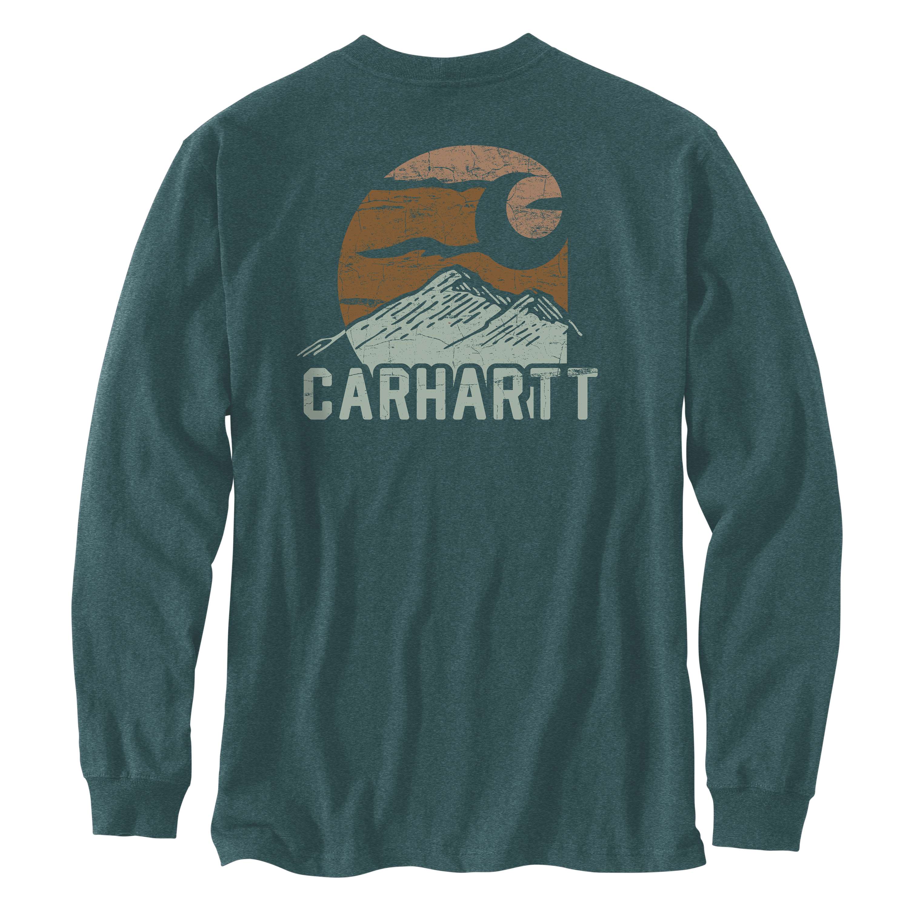 Additional thumbnail 3 of Relaxed Fit Heavyweight Long-Sleeve Mountain Graphic T-Shirt