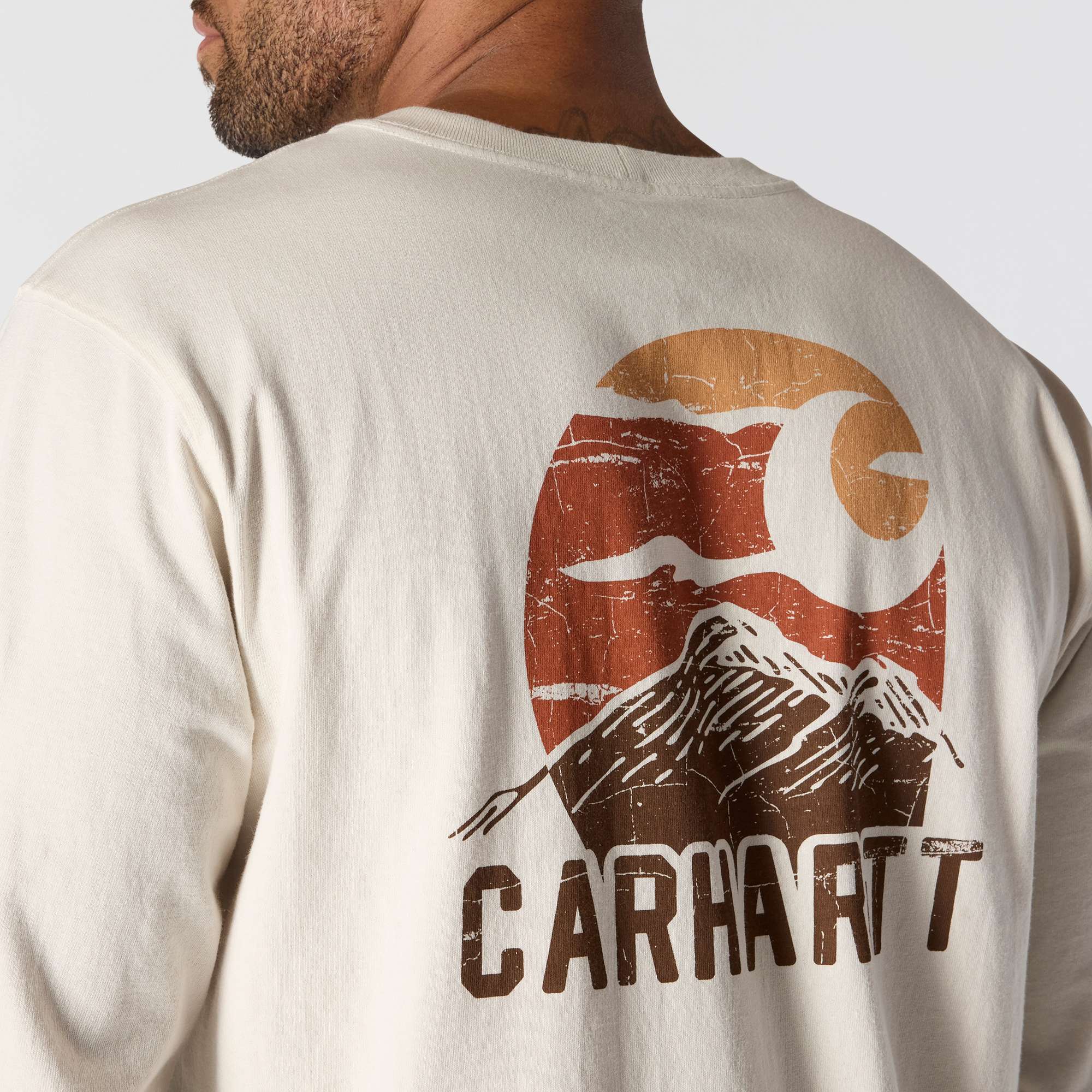 Additional thumbnail 3 of Relaxed Fit Heavyweight Long-Sleeve Mountain Graphic T-Shirt