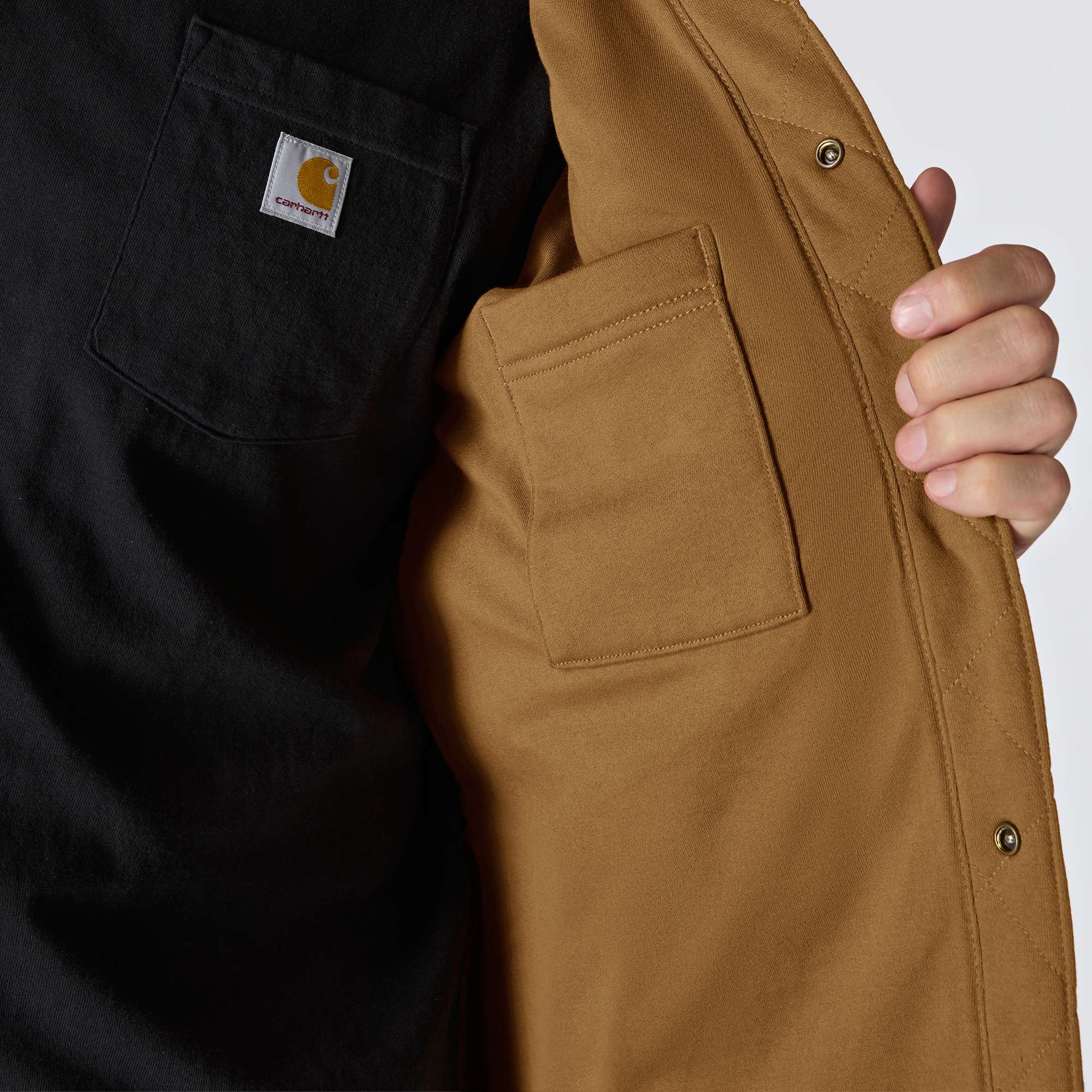 Rain Defender™ Loose Fit Heavyweight Quilted Snap Front Shirt Jac