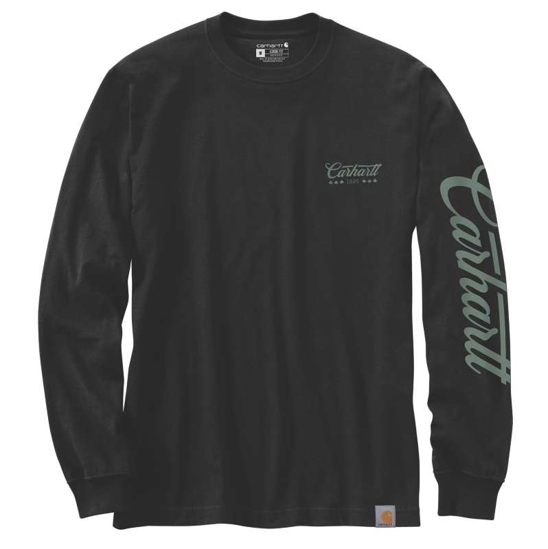 Carhartt  Black Dearborn Loose LS Shamrock T-Shirt
