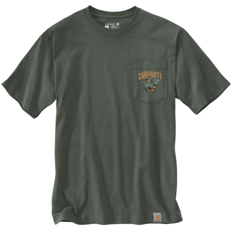 Carhartt  Forestry Green T-shirt décontracté trèfle Dearborn