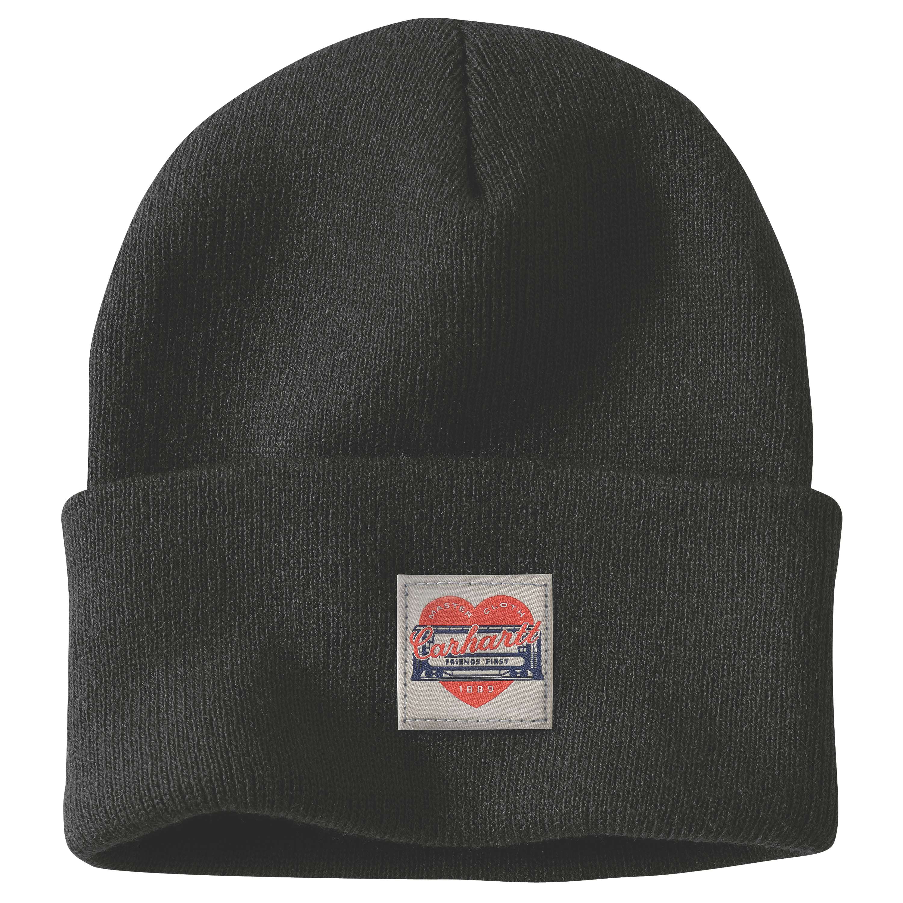 Carhartt Gebreide muts met hartpatch