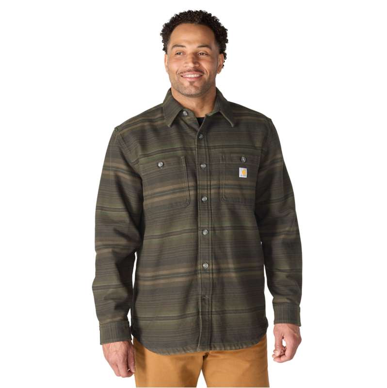Carhartt  Peat Longsleeve Everett-Karohemd mit Loose Fit