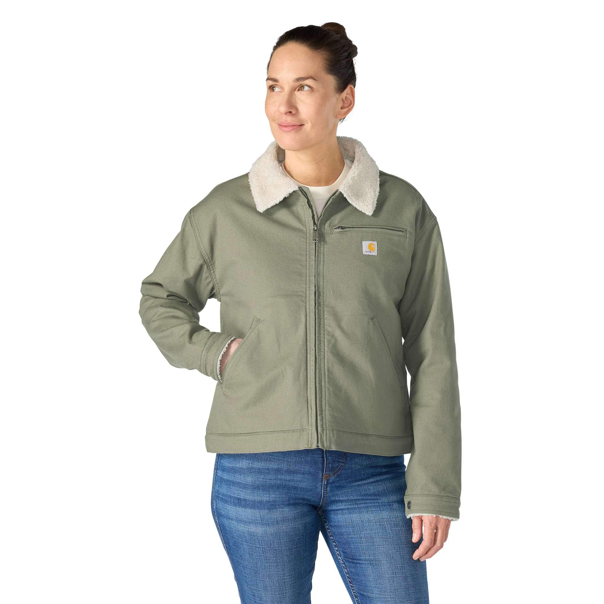 Carhartt Chaqueta Detroit forrada en tejido sherpa