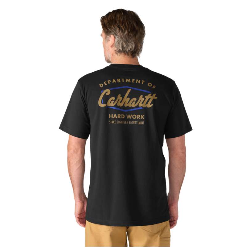 Carhartt  Black T-shirt décontracté Irvine Hard Work