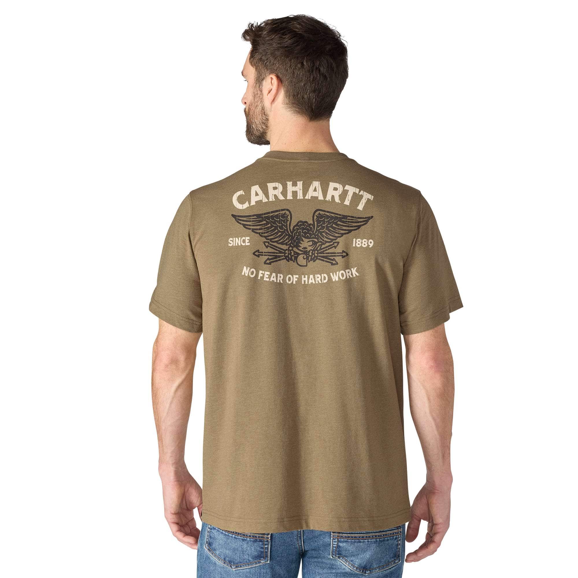Carhartt Irvine-T-Shirt mit Hard Work Eagle Relaxed Fit
