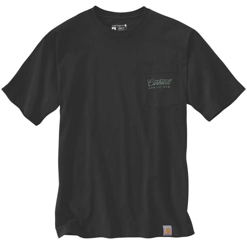 Carhartt  Black Dearborn Relaxed Luck T-Shirt