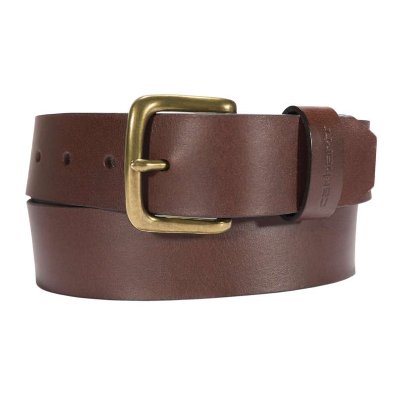 Carhartt  Dark Brown Bridle Leather Classic Buckle Belt