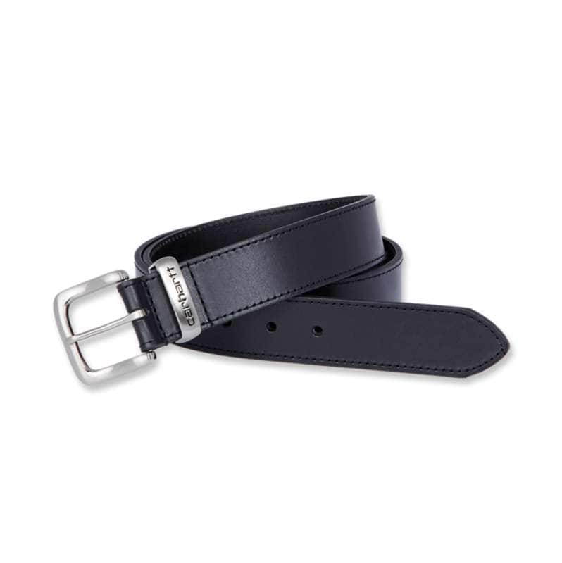 Carhartt  Black Burnished Leather Box Buckle Belt