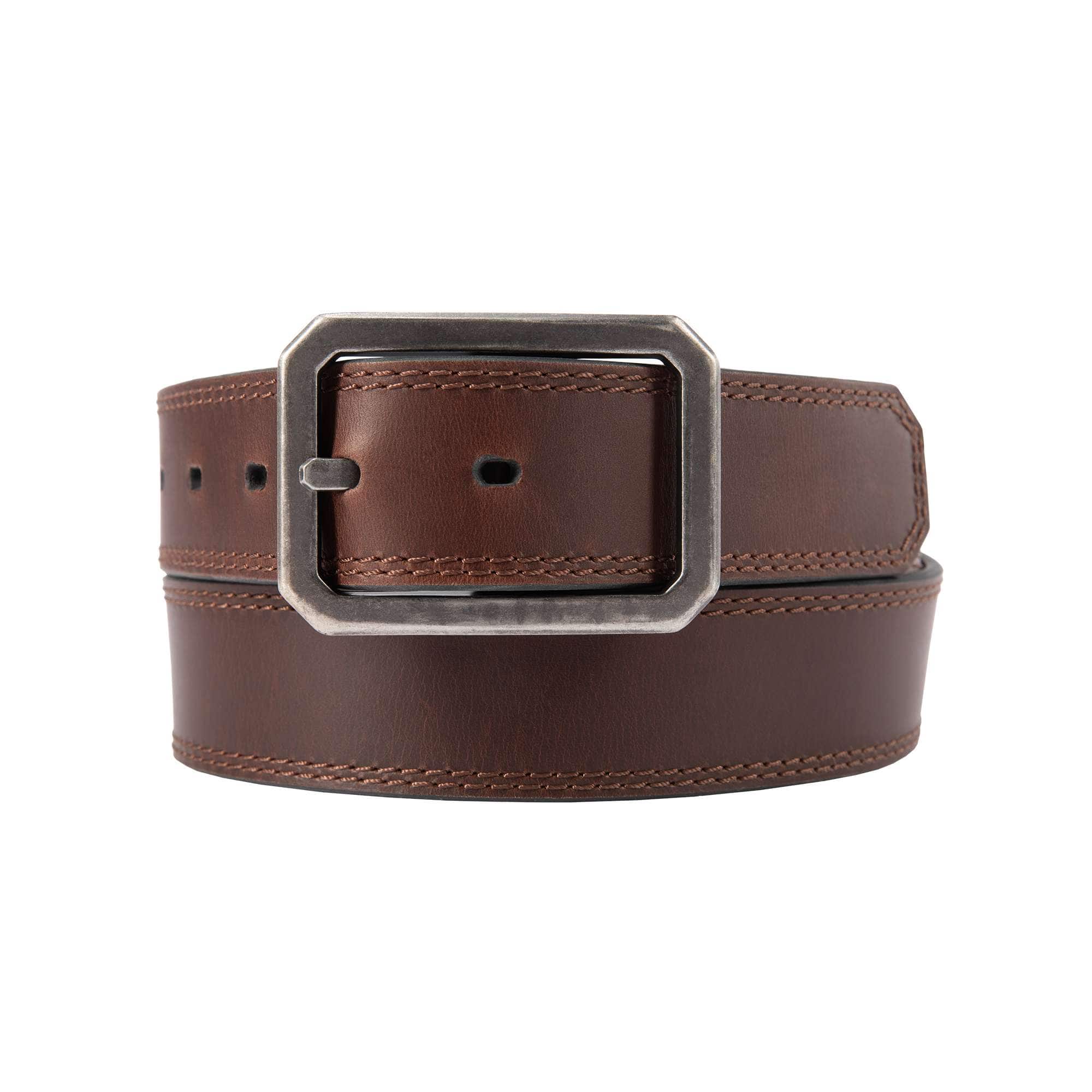 Carhartt Leather Reversible Center Bar Buckle Belt