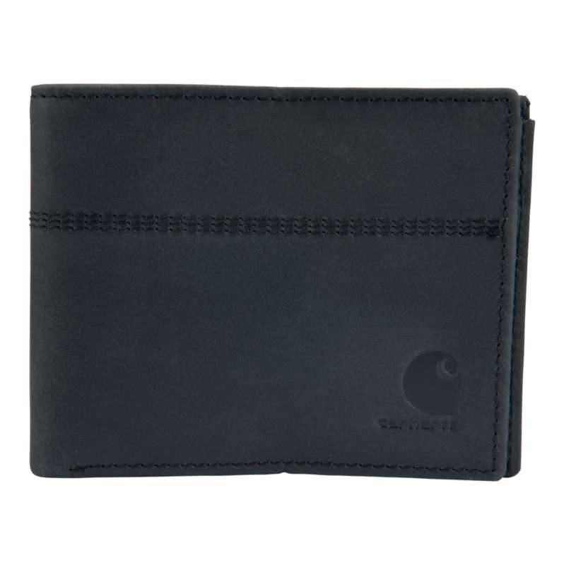 Carhartt  Black Saddle Leather Bifold Wallet