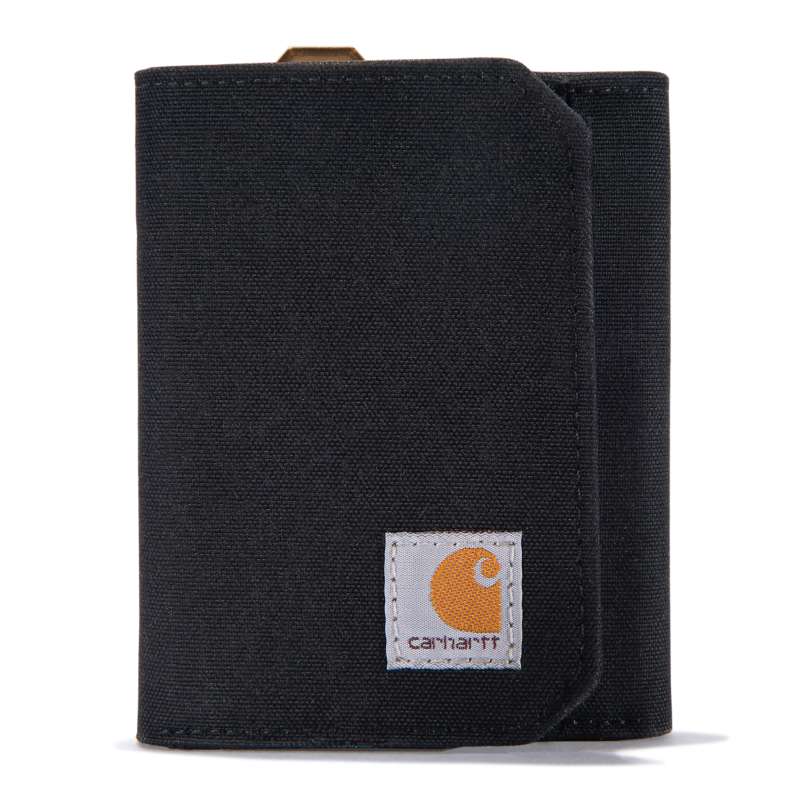 Carhartt  Black Nylon Duck Trifold Wallet