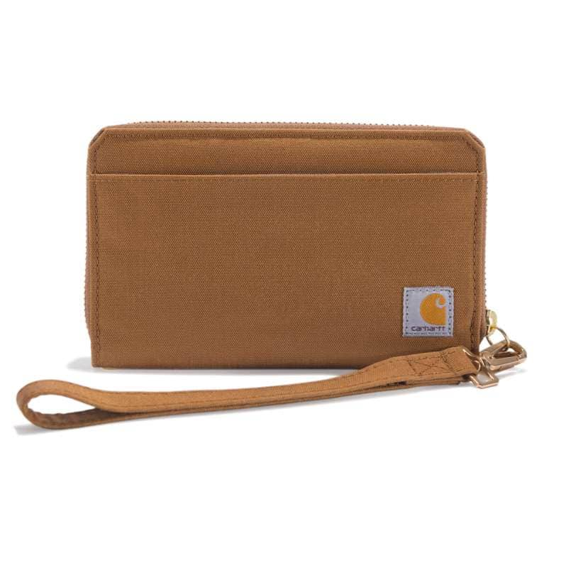 Carhartt  Carhartt Brown Nylon Duck Lay-Flat Clutch Wallet