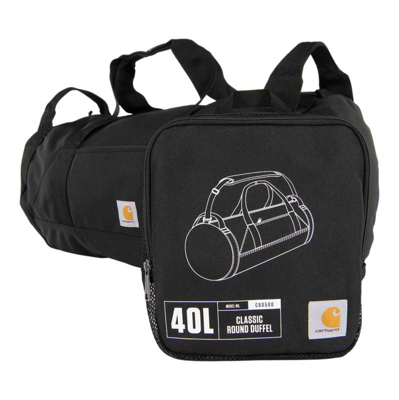Carhartt  Black 40L Classic Round Duffel