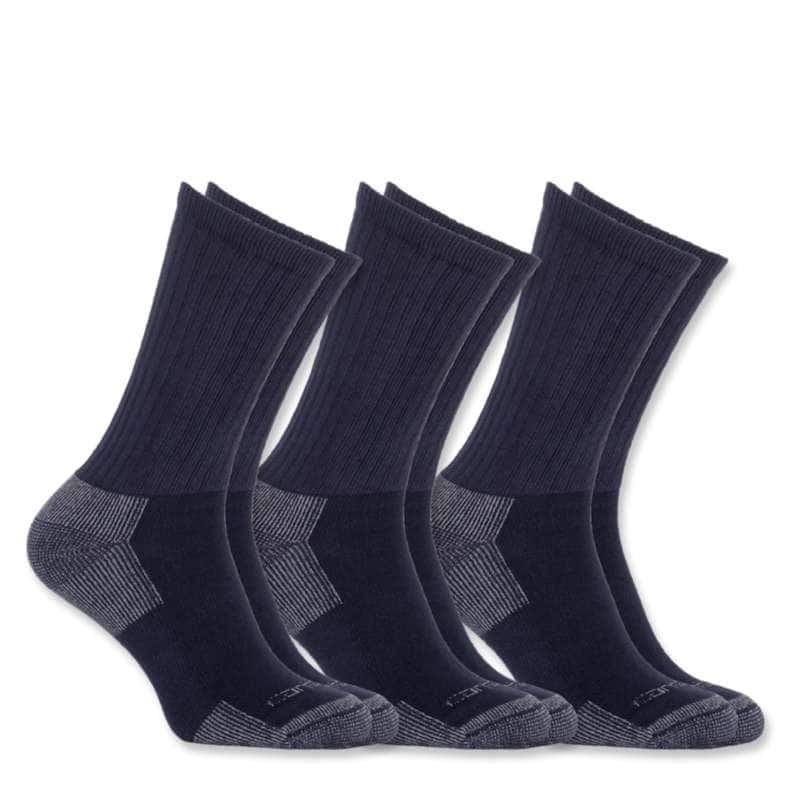 Carhartt  Navy All-Season Cotton Rich Sock 3 Pairs