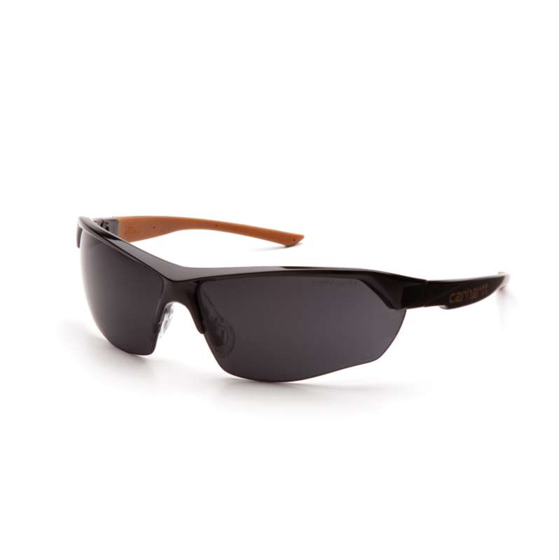 Carhartt  Gray Half Frame Ratcheting Temple Safety Glasses