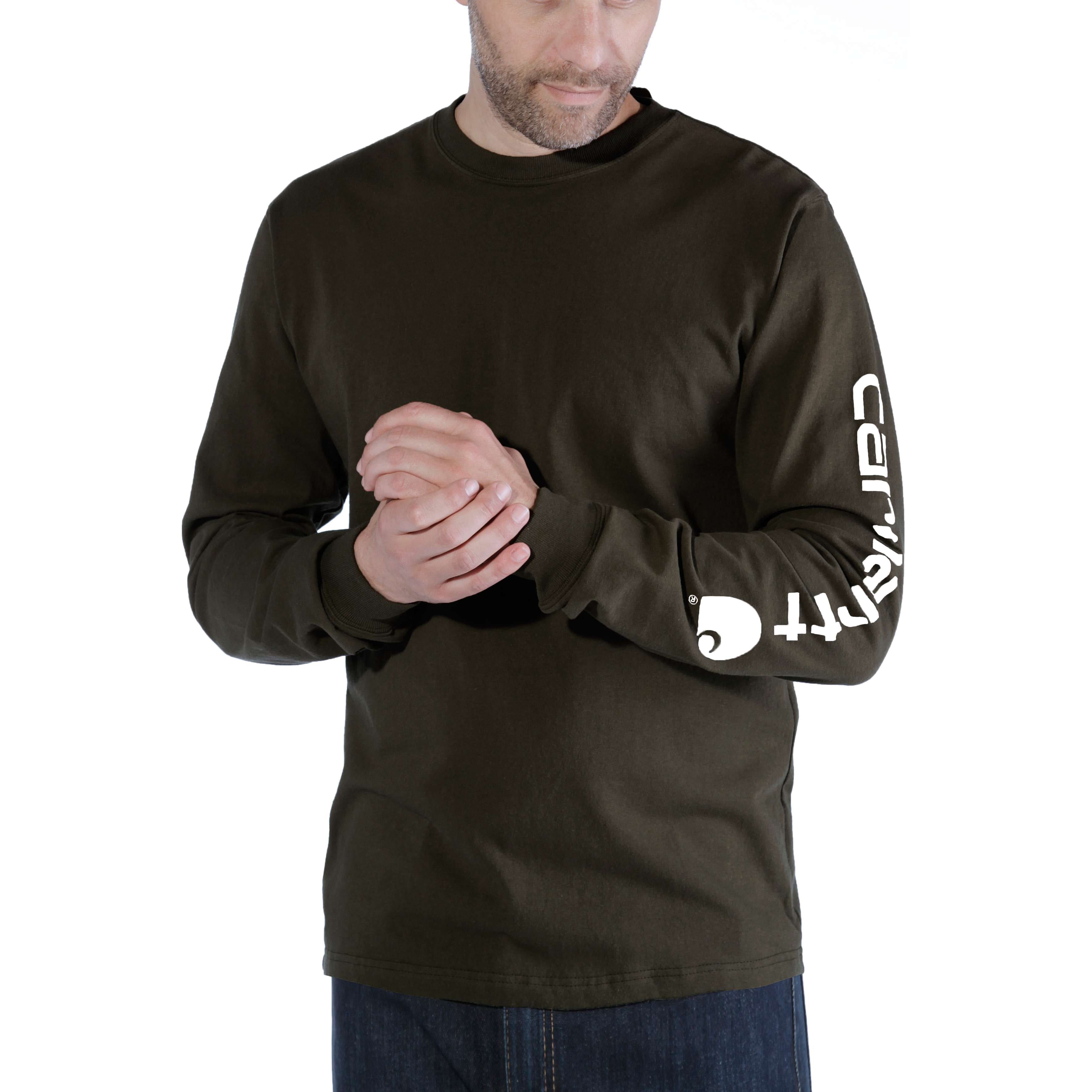 Additional thumbnail 1 of Relaxed Fit Heavyweight Long-Sleeve Logo Sleeve Graphic T-Shirt