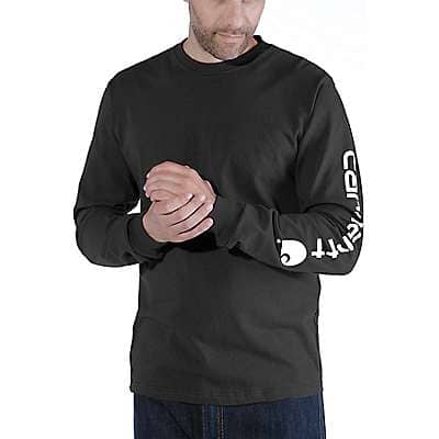 Carhartt RELAXED FIT HEAVYWEIGHT LONG-SLEEVE LOGO SLEEVE GRAPHIC T-SHIRT - front
