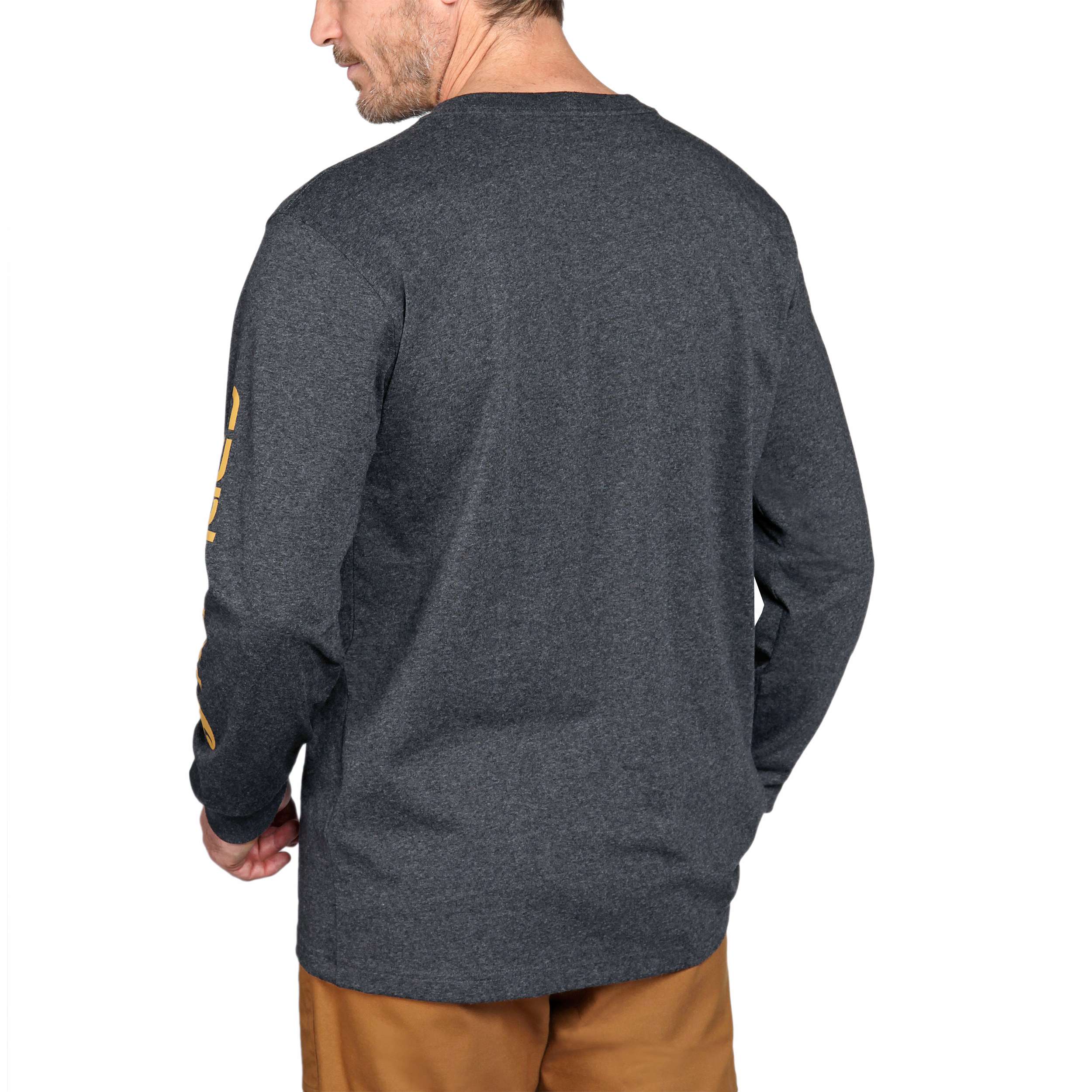 Additional thumbnail 3 of Relaxed Fit Heavyweight Long-Sleeve Logo Sleeve Graphic T-Shirt