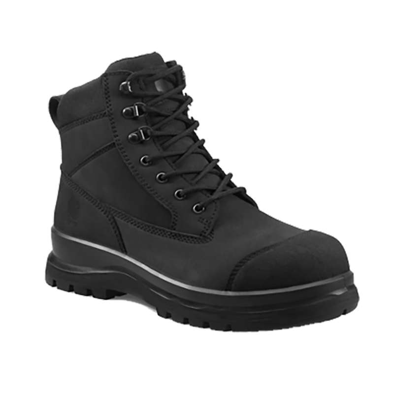 Carhartt  Black Detroit Rugged Flex™ S3 6 Inch Zip Safety Boot