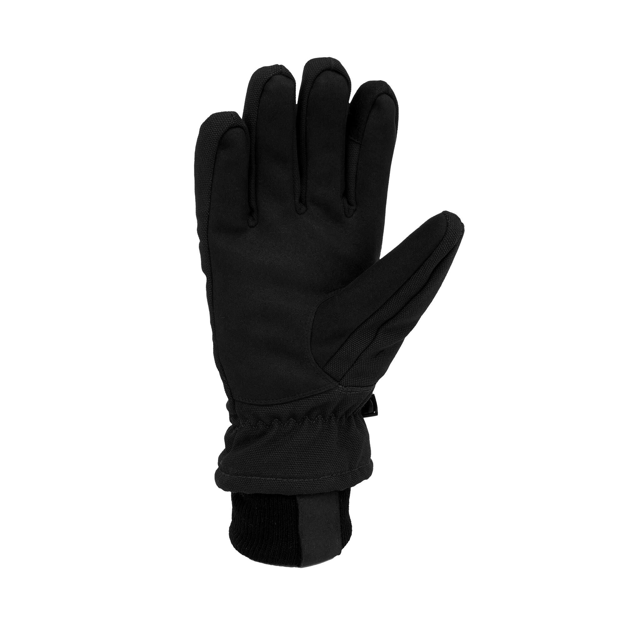 Additional thumbnail 2 of Gevoerde handschoenen voor touchscreens van duck-materiaal en kunstleer met gebreide manchetten