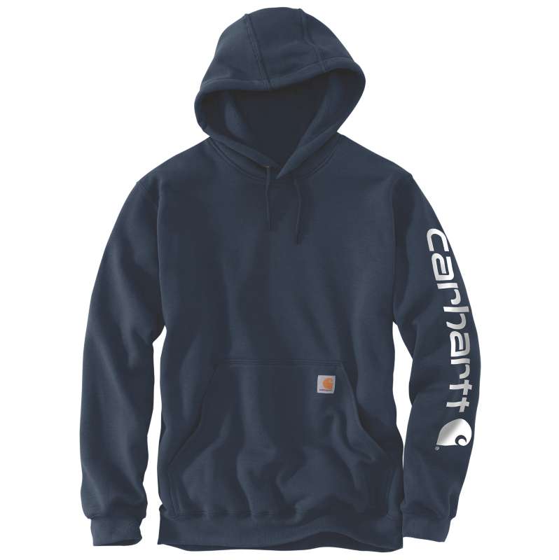 Carhartt  New Navy Loose Fit Midweight Logo Sleeve Graphic Sweatshirt