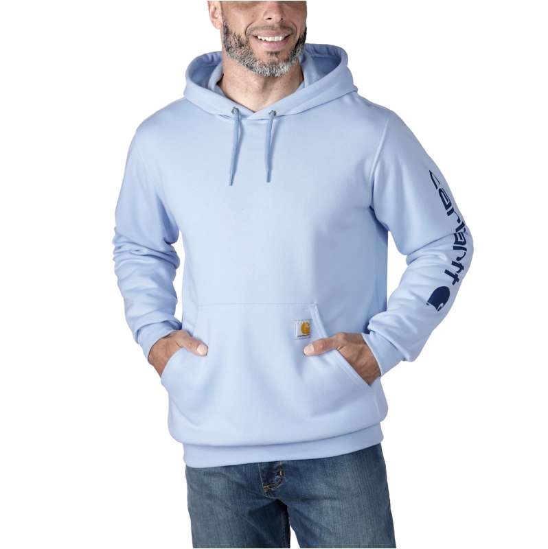 Carhartt  Fog Blue Loose Fit Midweight Logo Sleeve Graphic Sweatshirt