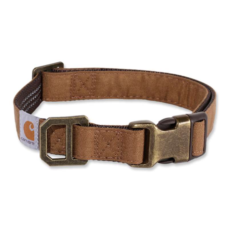 Carhartt  Dark Brown Nylon Duck Dog Collar