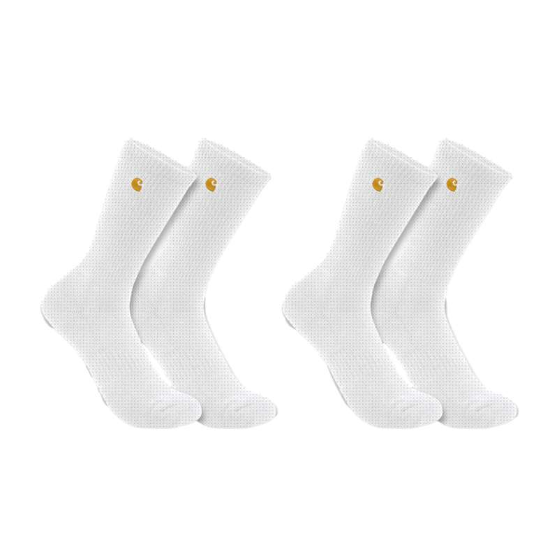 Carhartt  White Calcetines reforzados Carhartt Force™ de gramaje medio (set de 2&nbsp;pares)
