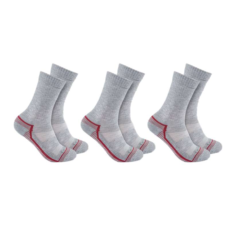 Carhartt  Gray Carhartt Force™ Midweight Crew Sock 3 Pairs