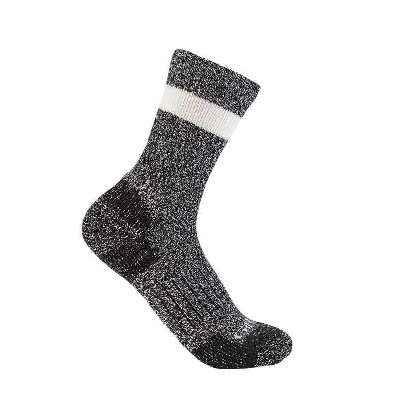 Carhartt  Black Heather Midweight Crew Sock