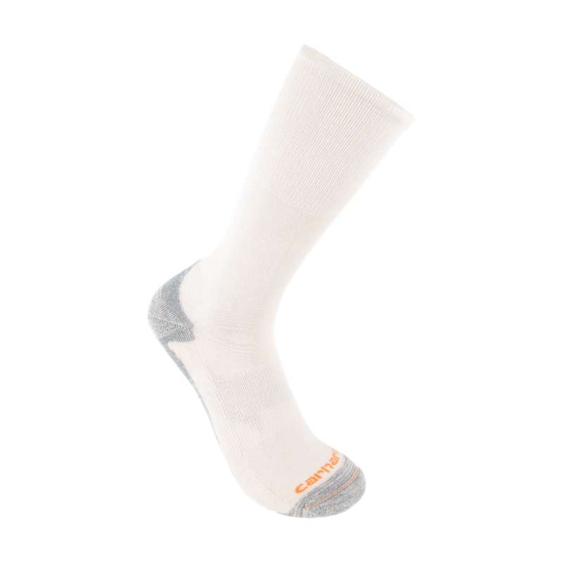 Carhartt  White Midweight Cotton-TENCEL Comfort Crew Sock 3 Pack