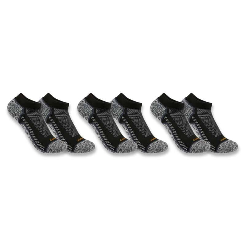 Carhartt  Black Carhartt Force™ Midweight Low Cut Sock 3 Pairs