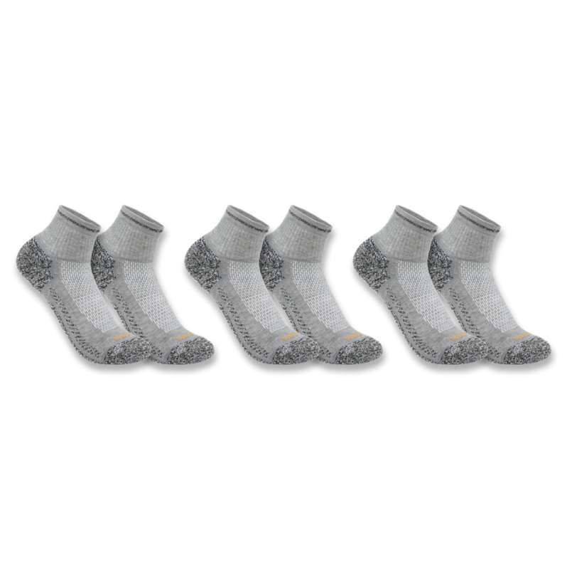 Carhartt  Heather Gray Carhartt Force™ 3 paar middelzware korte sokken