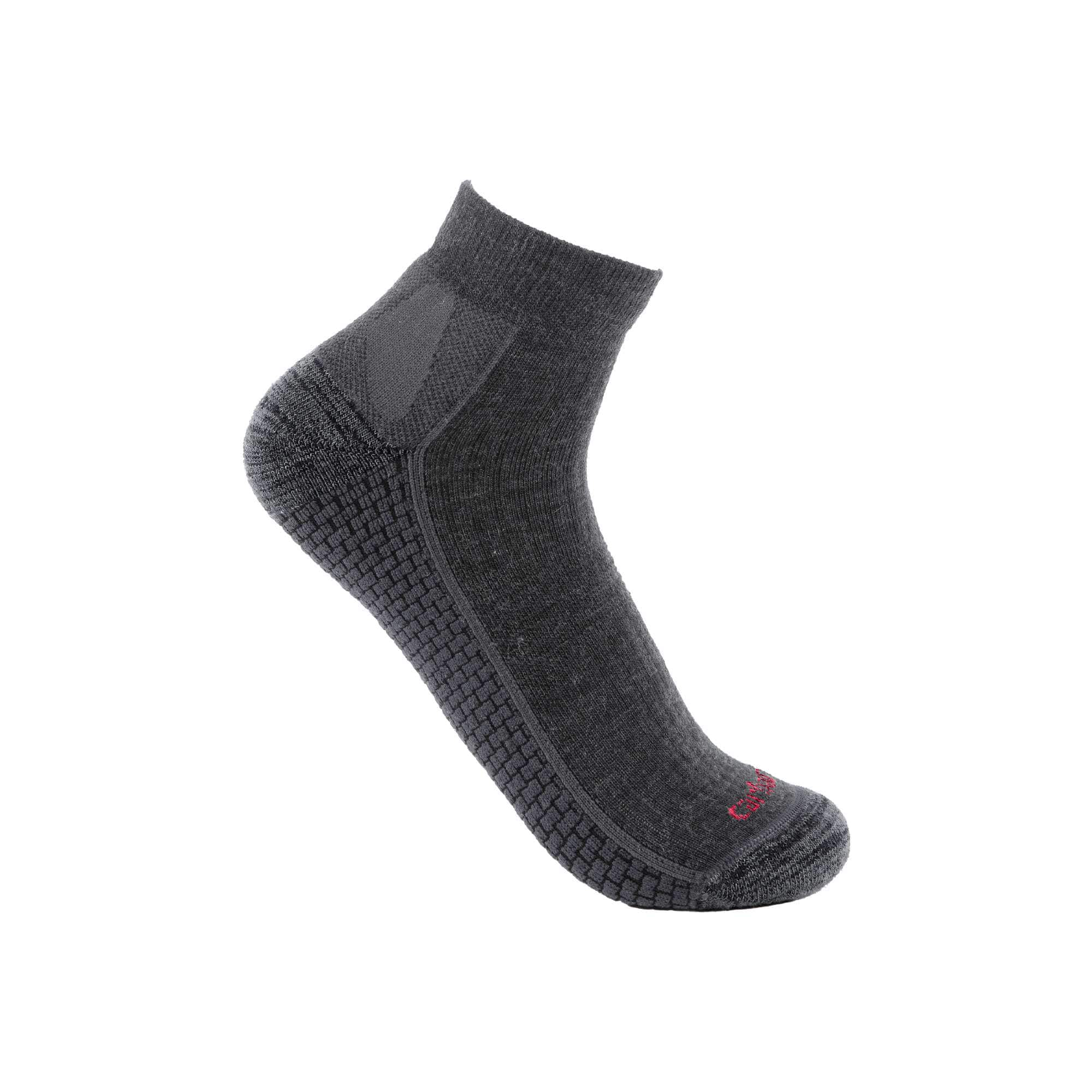 S Chausettes - force grid midweight synthetic-merino wool blend quarter sock - Gris - L - Carhartt - Modalova